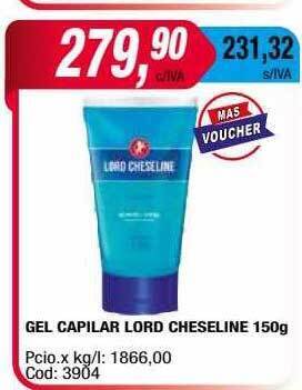 Maxiconsumo Gel capilar lord cheseline oferta