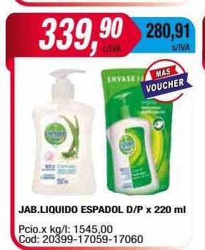 Maxiconsumo Jab. liquido espadol oferta