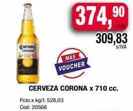 Maxiconsumo Cerveza corona x 710 cc oferta