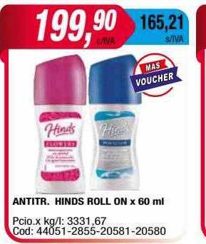 Maxiconsumo Antitr. hinds roll on oferta