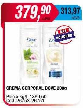 Maxiconsumo Crema corporal dove oferta