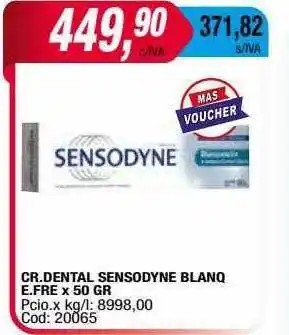 Maxiconsumo Dr. dental sensodyne blanq. e fre oferta