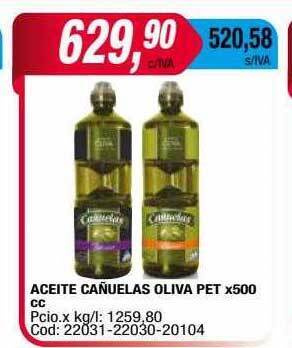 Maxiconsumo Aceite cañuelas oliva pet oferta