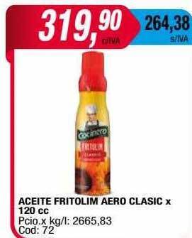 Maxiconsumo Aceite fritolim aero clasic oferta
