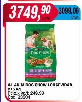 Maxiconsumo Al. anim dog chow longevidad oferta
