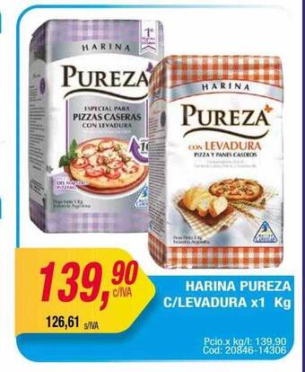 Maxiconsumo Harina pureza c levadura oferta