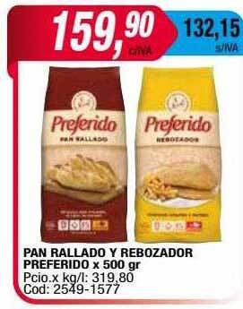 Maxiconsumo Pan rallado y rebozador preferido oferta