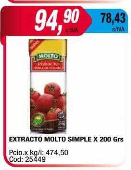 Maxiconsumo Extracto molto simple oferta