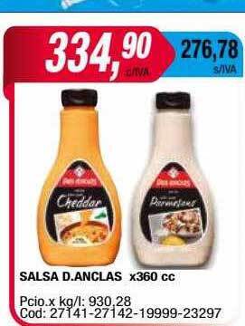 Maxiconsumo Salsa d. anclas oferta