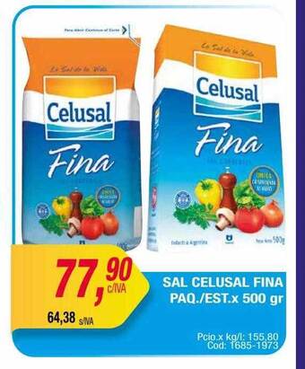 Maxiconsumo Sal celusal fina paq. est. oferta