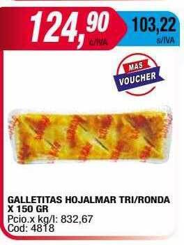 Maxiconsumo Galletitas hojalmar tri ronda oferta