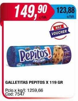 Maxiconsumo Galletitas pepitos oferta