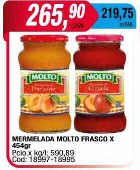 Maxiconsumo Mermelada molto frasco oferta