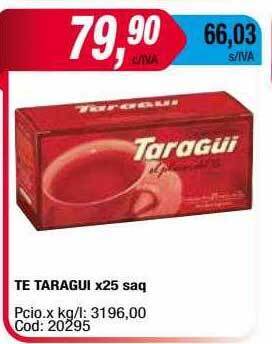 Maxiconsumo Te taragui oferta