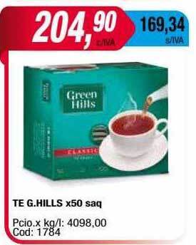Maxiconsumo Te g. hills oferta