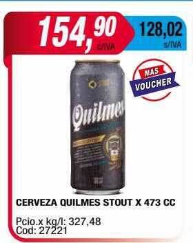 Maxiconsumo Cerveza quilmes stout oferta