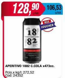 Maxiconsumo Aperitivo 1882 c. cola oferta