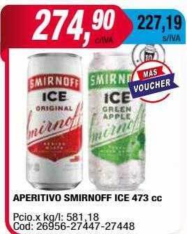 Maxiconsumo Aperitivo smirnoff ice oferta