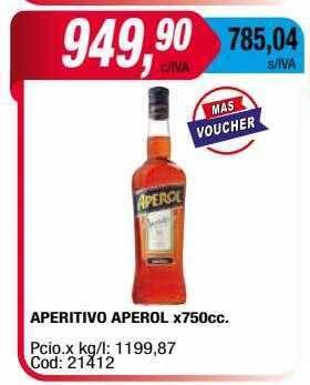 Maxiconsumo Aperitivo aperol oferta