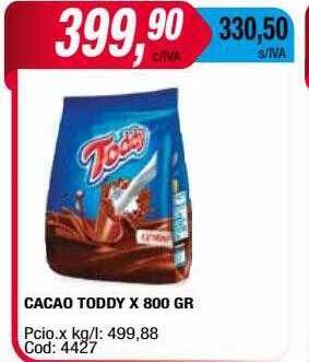 Maxiconsumo Cacao toddy oferta