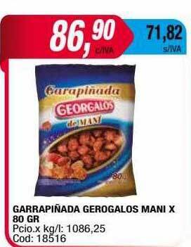 Maxiconsumo Garrapiñada georgalos mani oferta