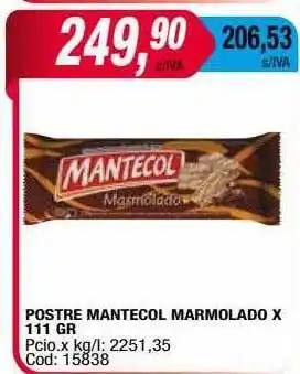 Maxiconsumo Postre mantecol marmolado oferta