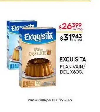 Nini Mayorista Exquisita Flan Vain-DDL x60g oferta