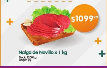Supermercados Buenos Días Nalga de Novillo x 1kg oferta