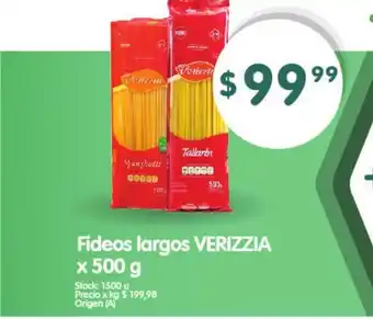 Supermercados Buenos Días Fideos largos Verizzia x 500 g. oferta