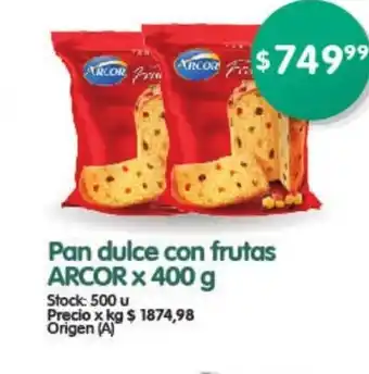 Supermercados Buenos Días Pan Dulce con Frutas Arcor x 400 g. oferta