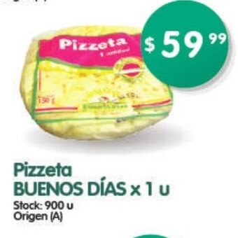 Supermercados Buenos Días Pizzeta Buenos Días x 1 u. oferta
