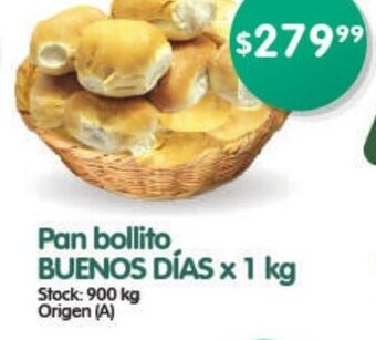 Supermercados Buenos Días Pan Bollito Buenos Días x 1kg. oferta