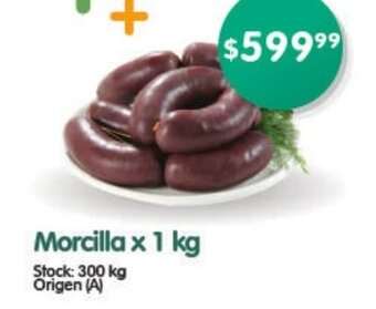 Supermercados Buenos Días Morcilla x 1kg oferta