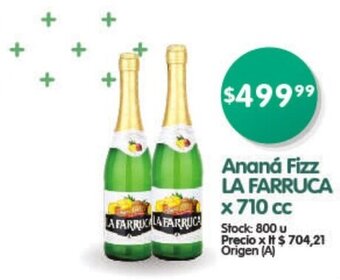 Supermercados Buenos Días Ananá Fizz La Farruca x 710cc oferta