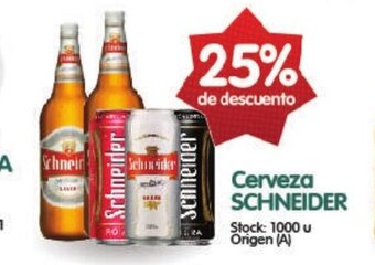 Supermercados Buenos Días Cerveza Schneider oferta