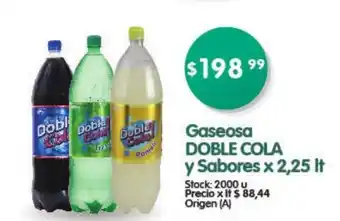 Supermercados Buenos Días Gaseosa Doble Cola y sabores x 2.25 lt oferta