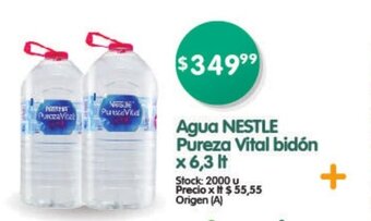 Supermercados Buenos Días Agua Nestle Pureza Vital Bidón x 6.3 lt. oferta