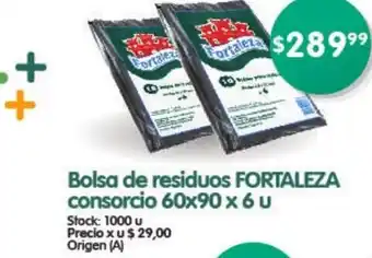 Bolsa de residuos Fortaleza Consorcio 60 x90 x 6 u