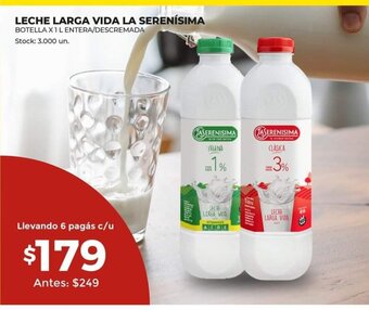 Super MAMI Leche Larga Vida La Serenisima oferta