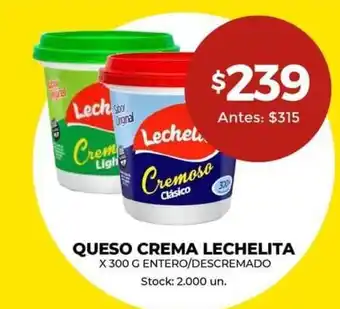 Super MAMI Queso Crema Lechelita x 300 g. oferta