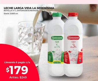 Supermercados Tadicor Leche Larga Vida La Serenísima oferta