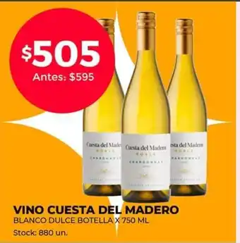 Supermercados Tadicor Vino Cuesta Del Madero oferta