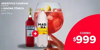 Supermercados Tadicor Aperitivo Campari+ Magna Tónica oferta