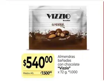 La Anonima Almendras Bañadas con chocolate Vizzio x 72 g. oferta