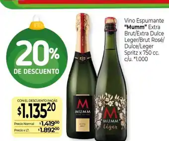 La Anonima Vino Espumante Mumm oferta