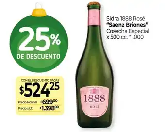 La Anonima Sidra 1888 Rosé Saenz Briones oferta