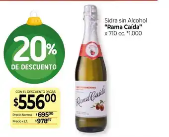 La Anonima Sidra Sin Alcohol Rama Caida x 710 cc oferta