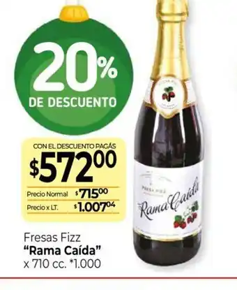 La Anonima Fresas Fizz Rama Caida x710 cc oferta