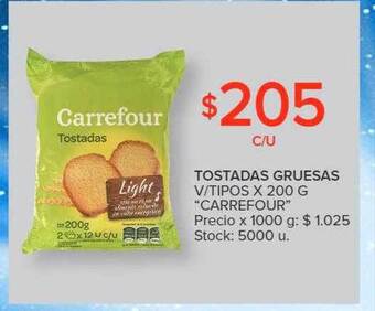Carrefour Tostadas gruesas oferta