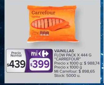 Carrefour Vainillas flow pack oferta
